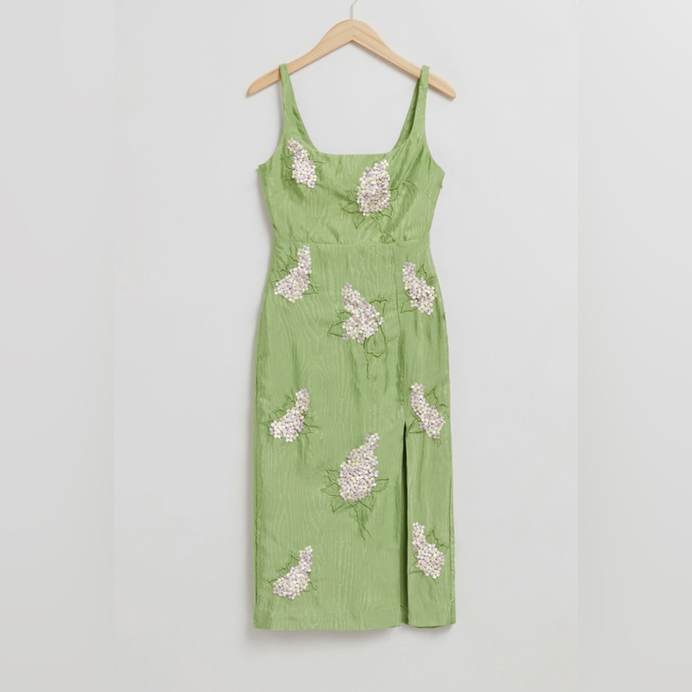 Floral Embroidered Midi Dress